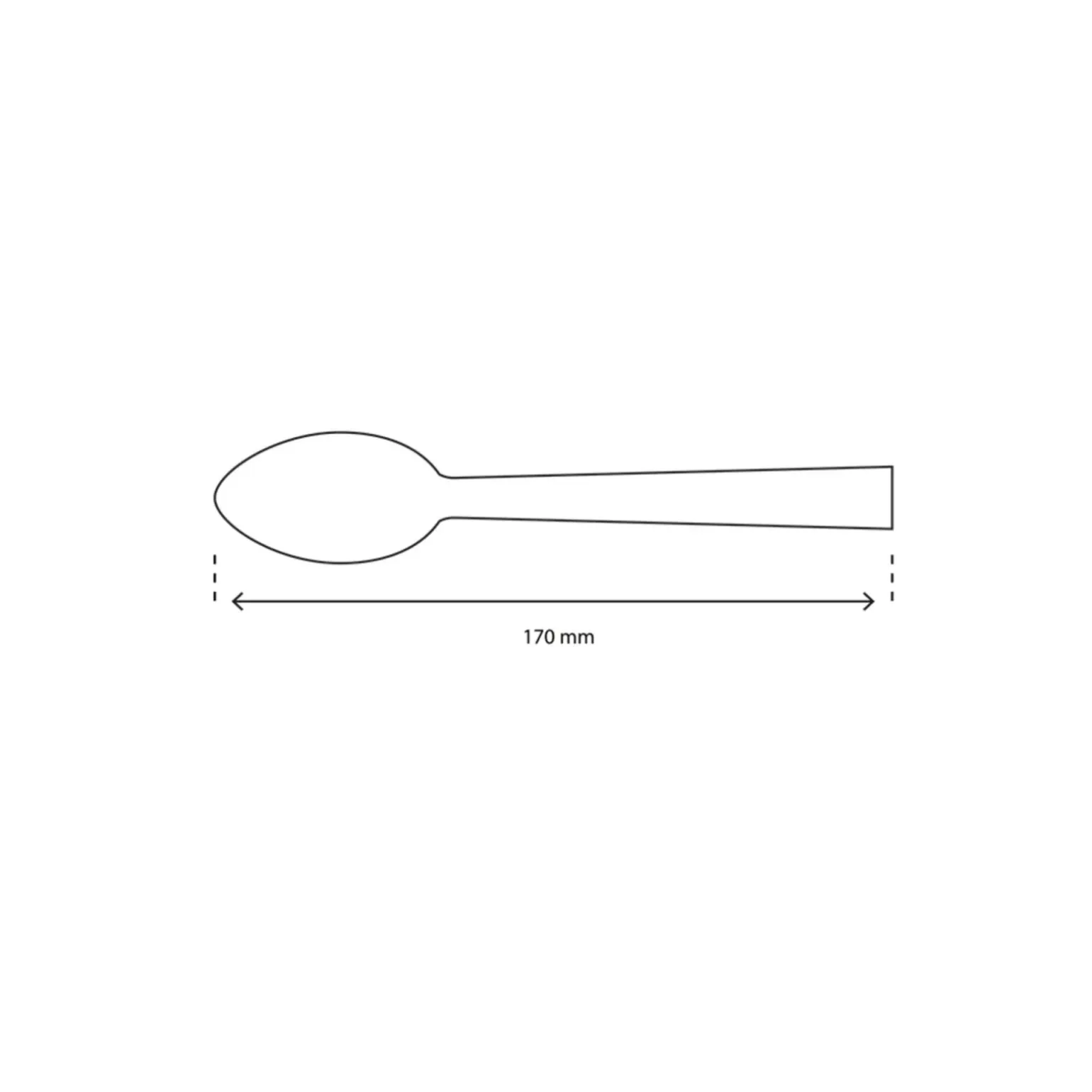 Bamboe Lepel Bio 170mm (100 stuks)