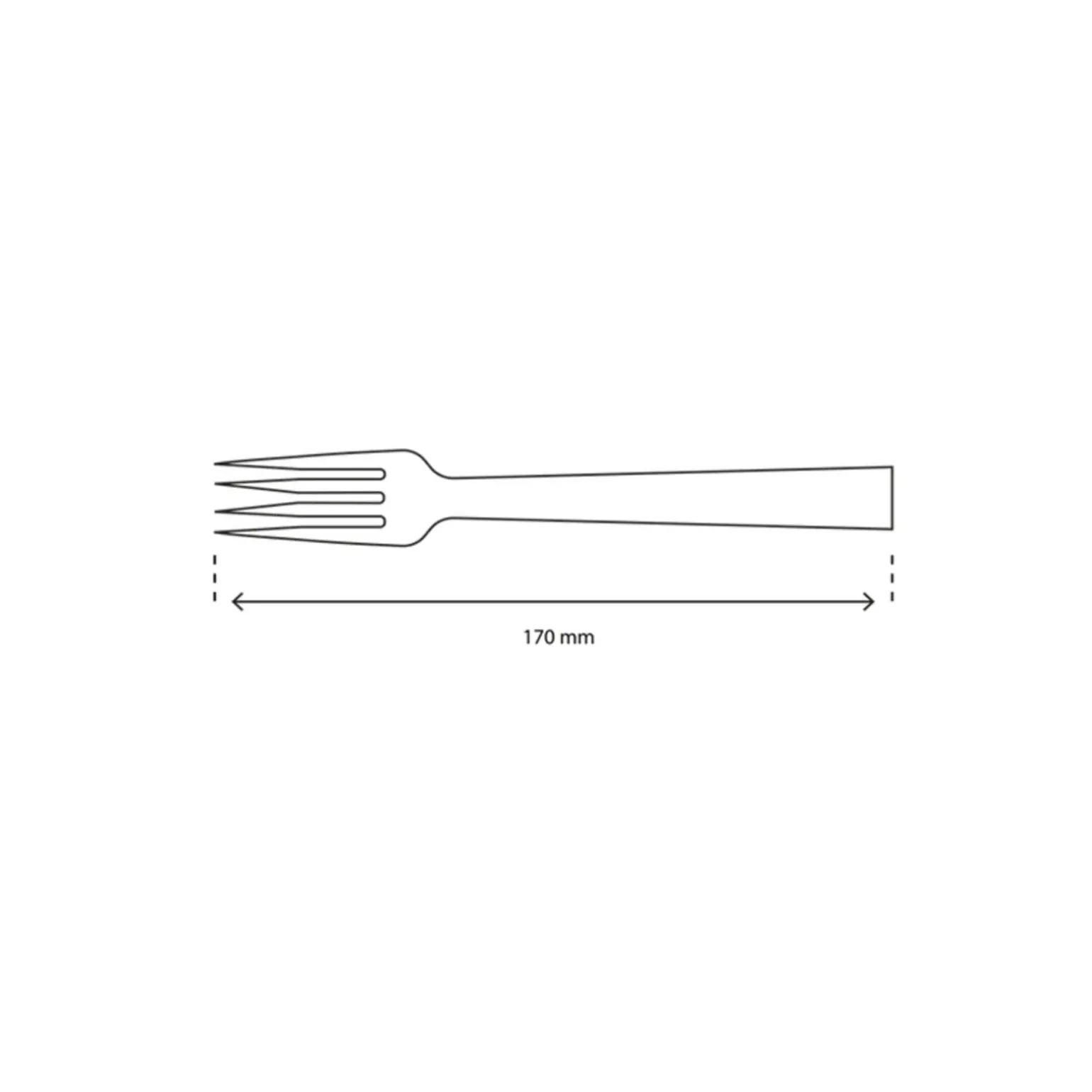 Bamboe Vork Bio 170mm (100 stuks)