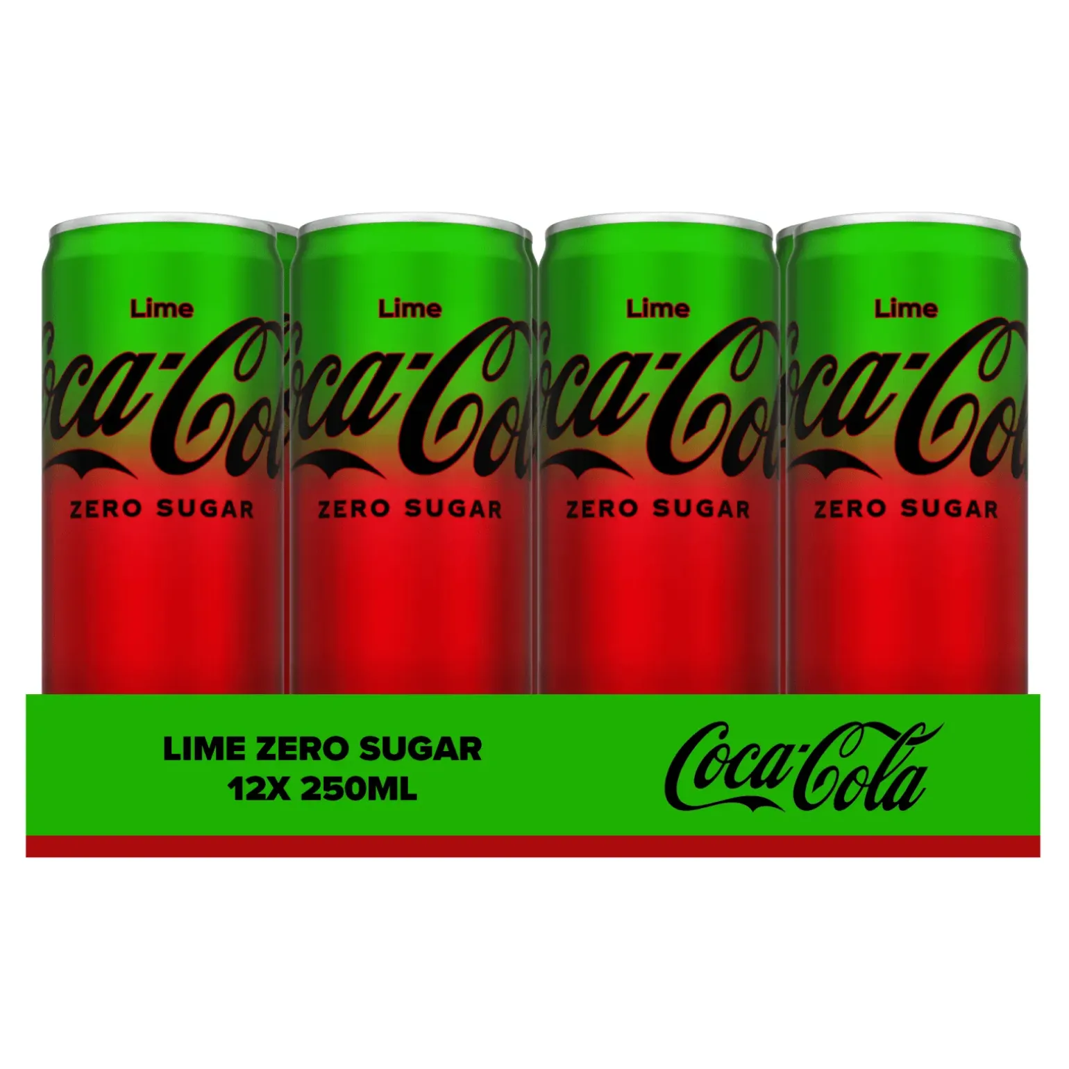 Coca Cola Zero Sugar Lime blik (12x 250 ml)