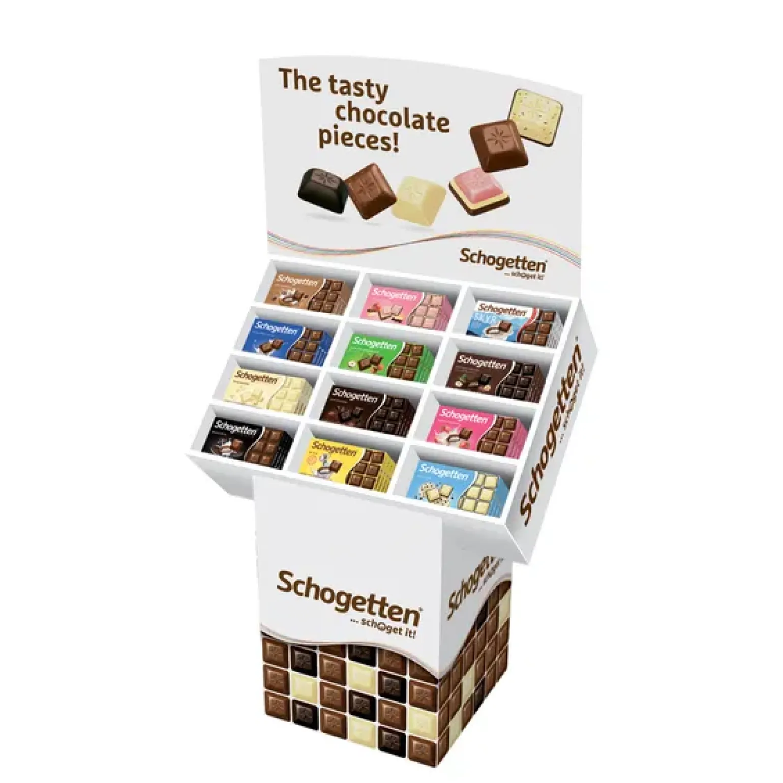 Display schogetten assorti (180 stuks)