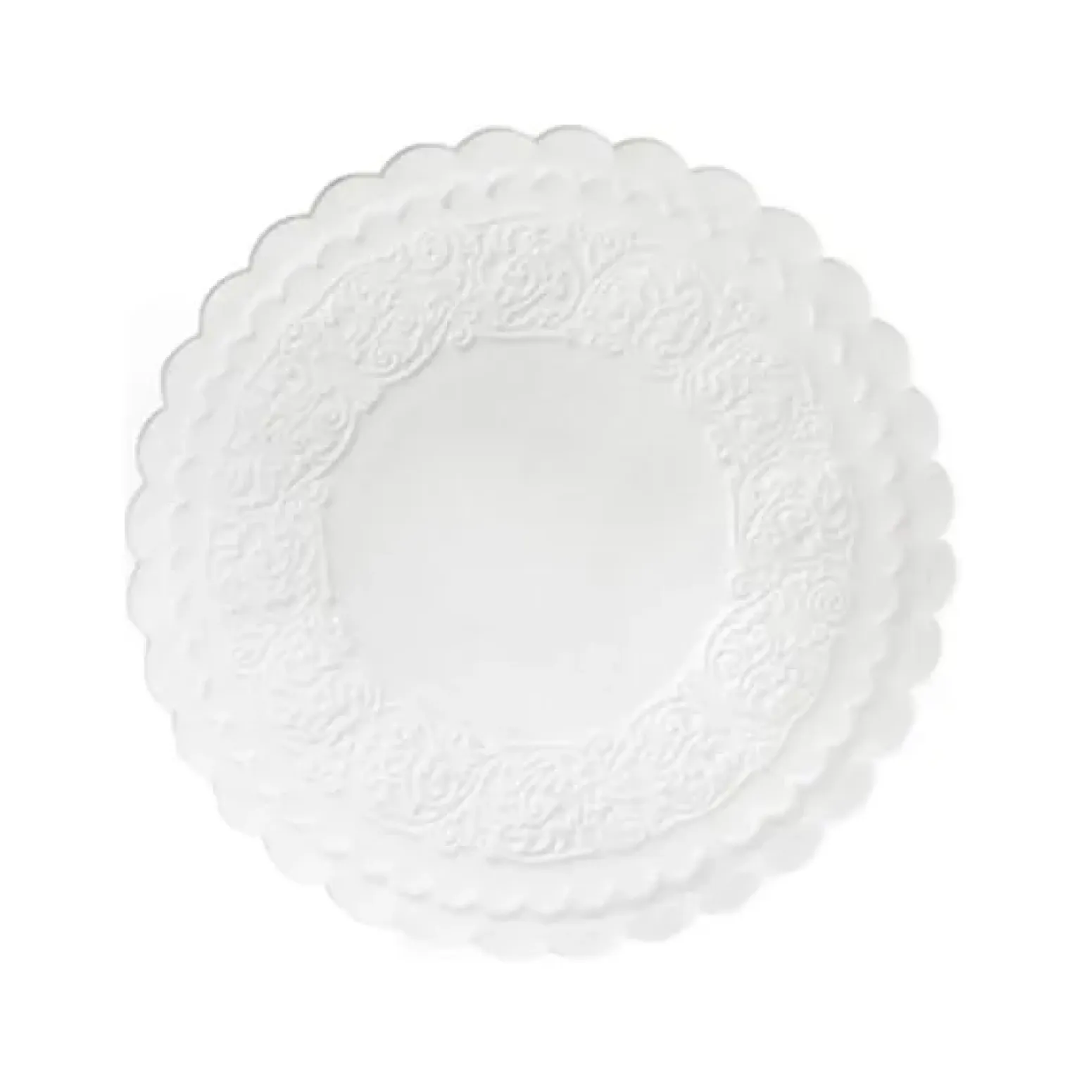 Duni onderzetter 8 laags 9 cm wit tissue (500 stuks)