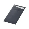 Duni Sacchetto Zwart met 2-Laags Wit Servet (500 stuks)
