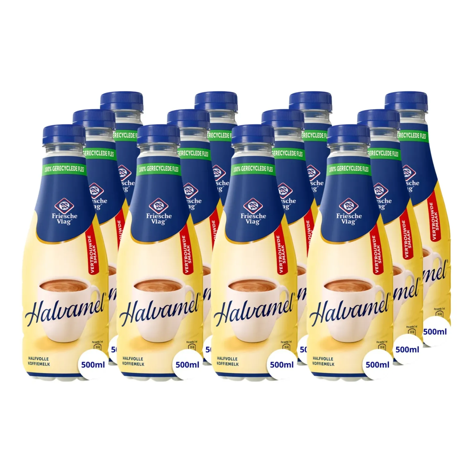 Friesche Vlag Halvamel Pet Fles (12x 500ml)