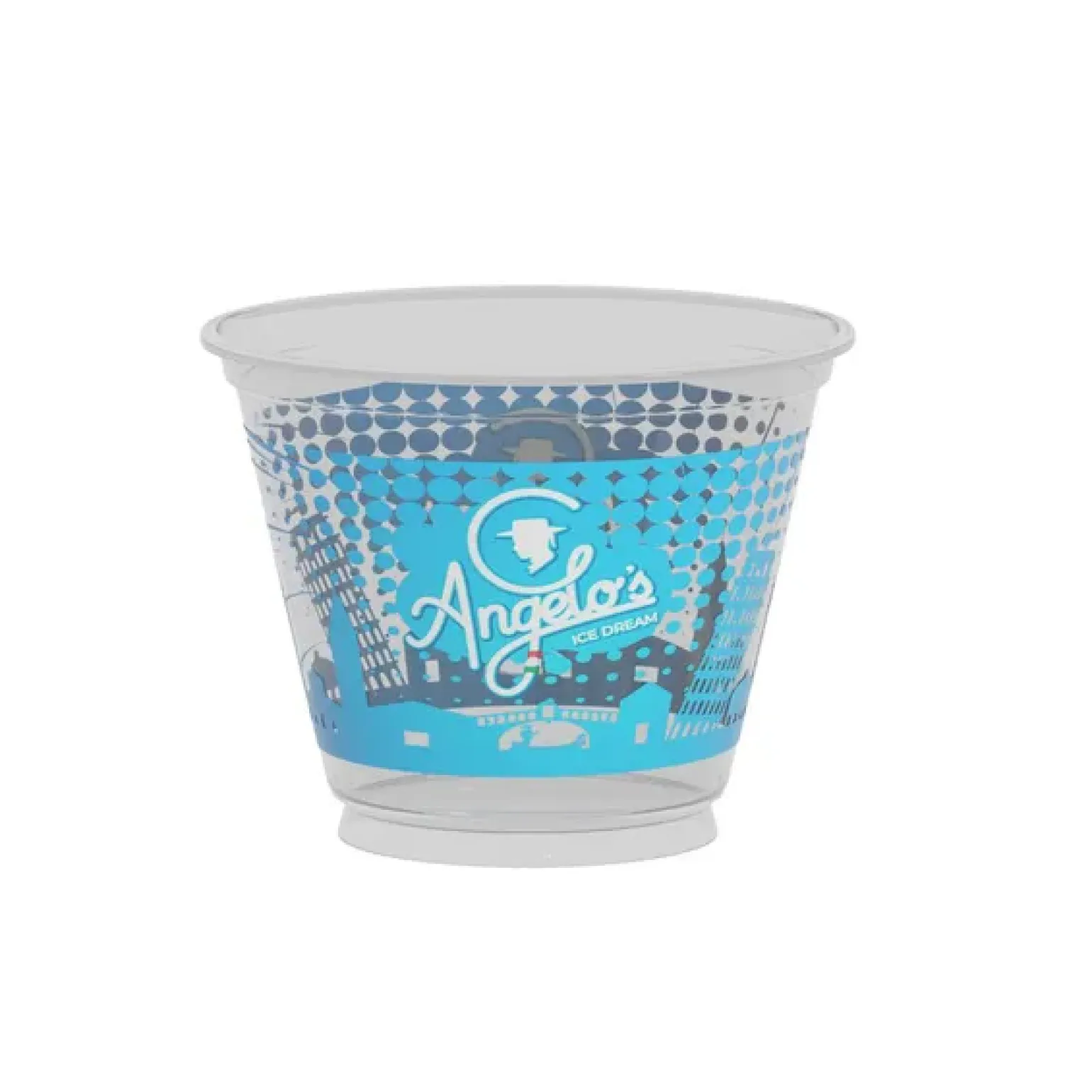 Frusco sorbetbeker klein bedrukt (50x 200cc)