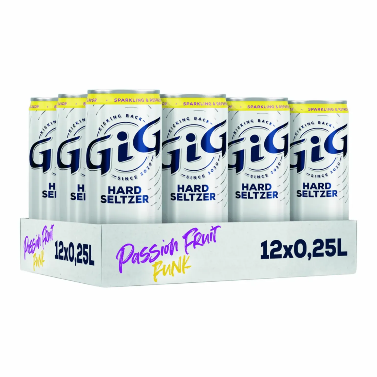 GiG Hard Seltzer Passionfruit Funk blik (12x 25cl)