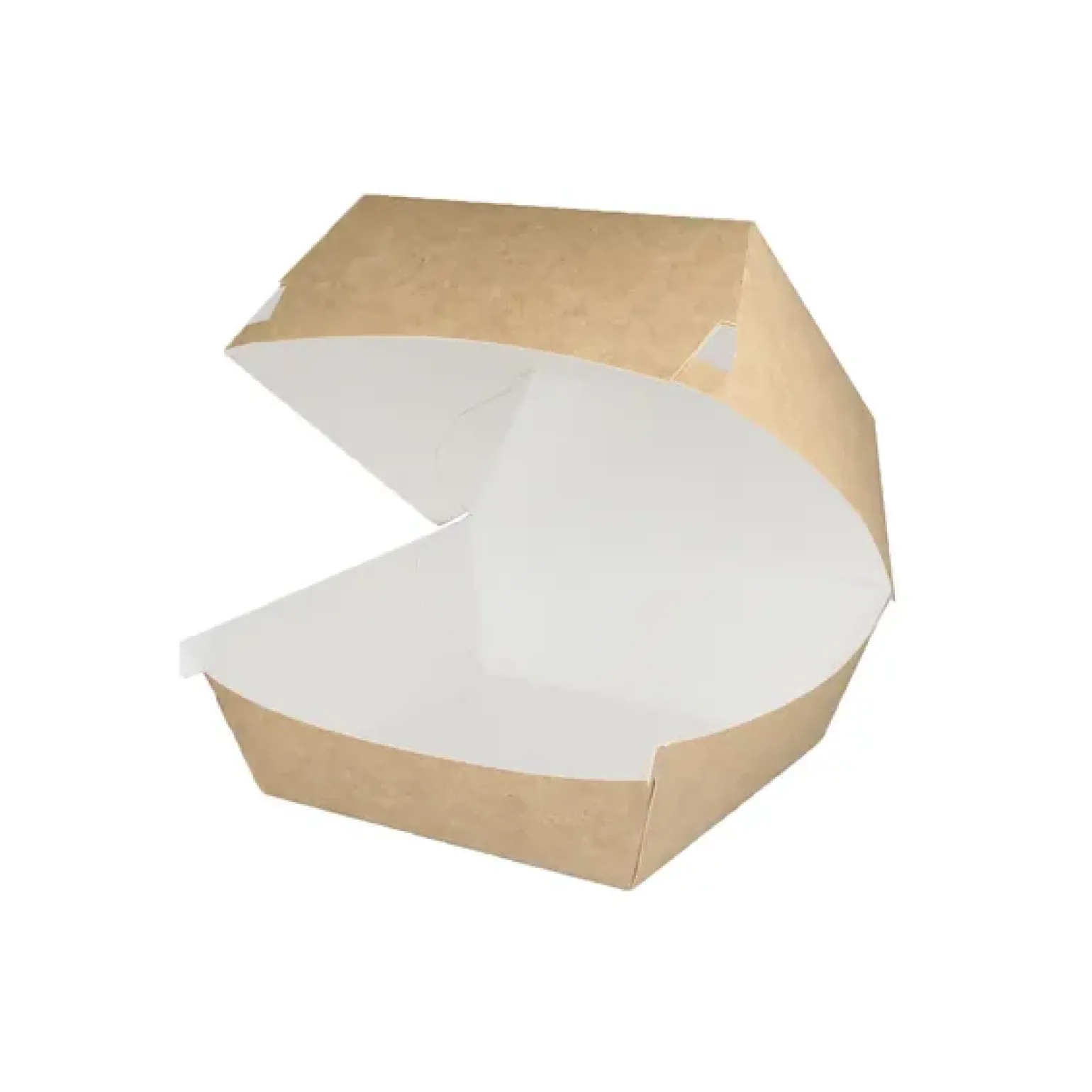 Hamburgerbak Groot Kraft/Wit (400 stuks)