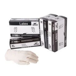 Handschoen Latex wit Small gepoederd (100 stuks)