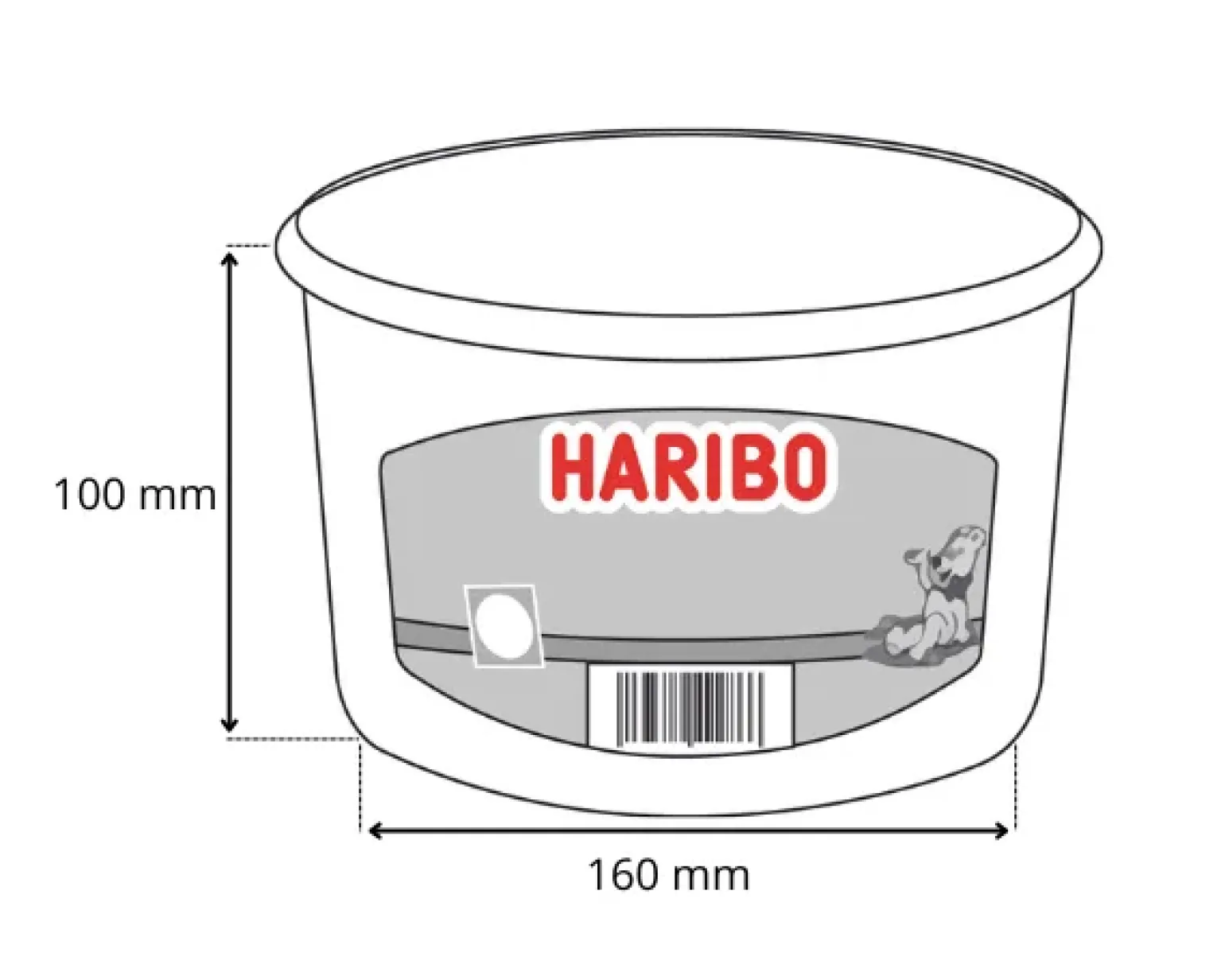 Haribo Perziken (150 stuks)