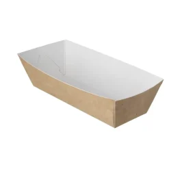 Kroketbakje A5 kraft/wit BIO (400 stuks)