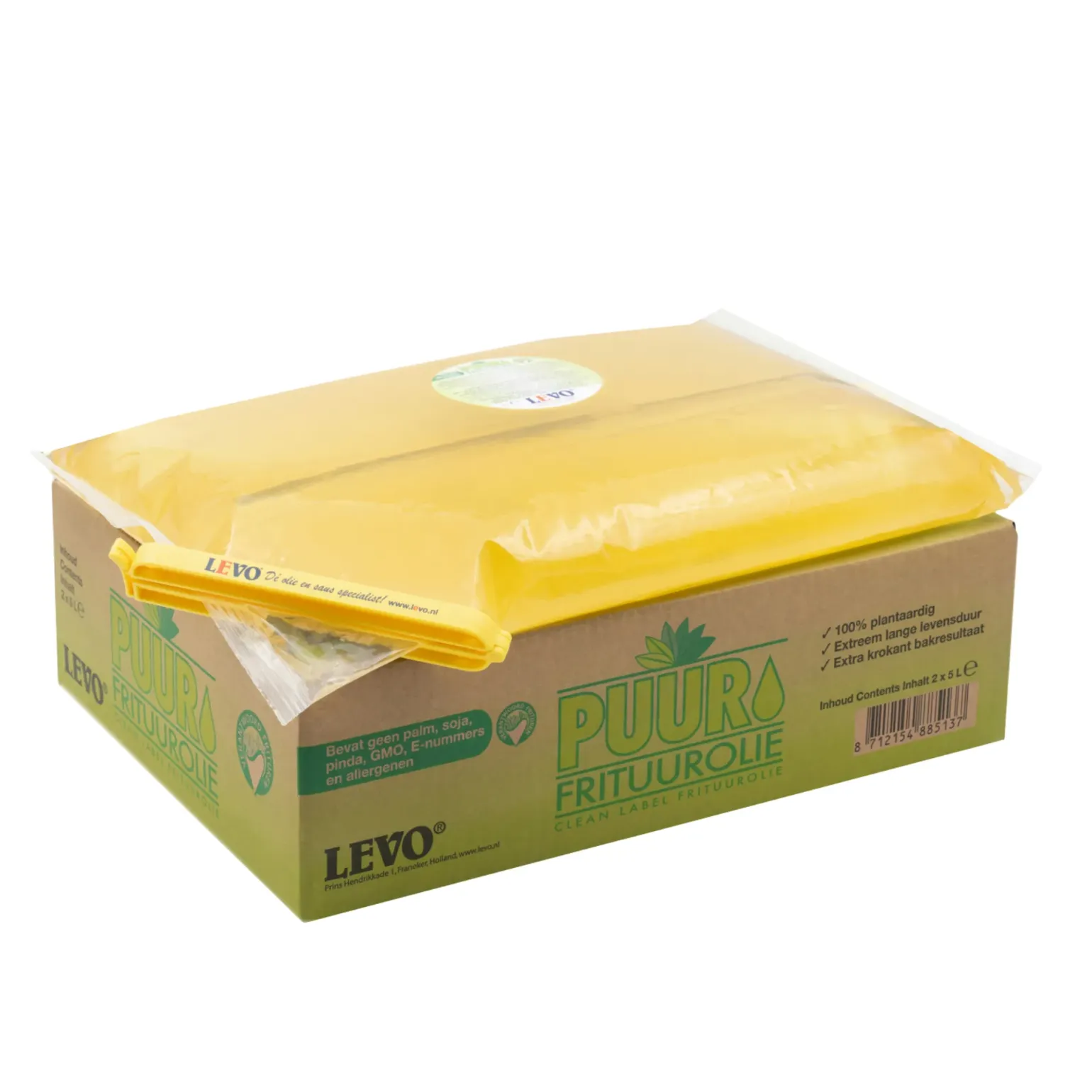 Levo puur frituurolie packzak (2x 5 liter)