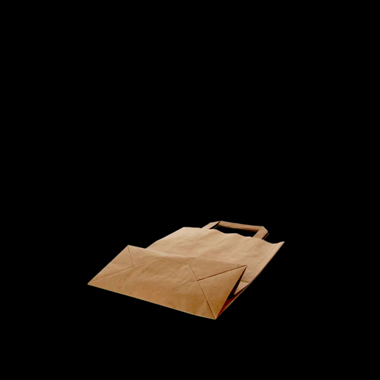 Papieren Draagtas Klein 22+10x28cm Bruin (250 stuks)
