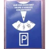 Parkeerschijf in transparante etui, blauw
