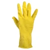Rubber huishoudhandschoen geel maat S (1 paar)