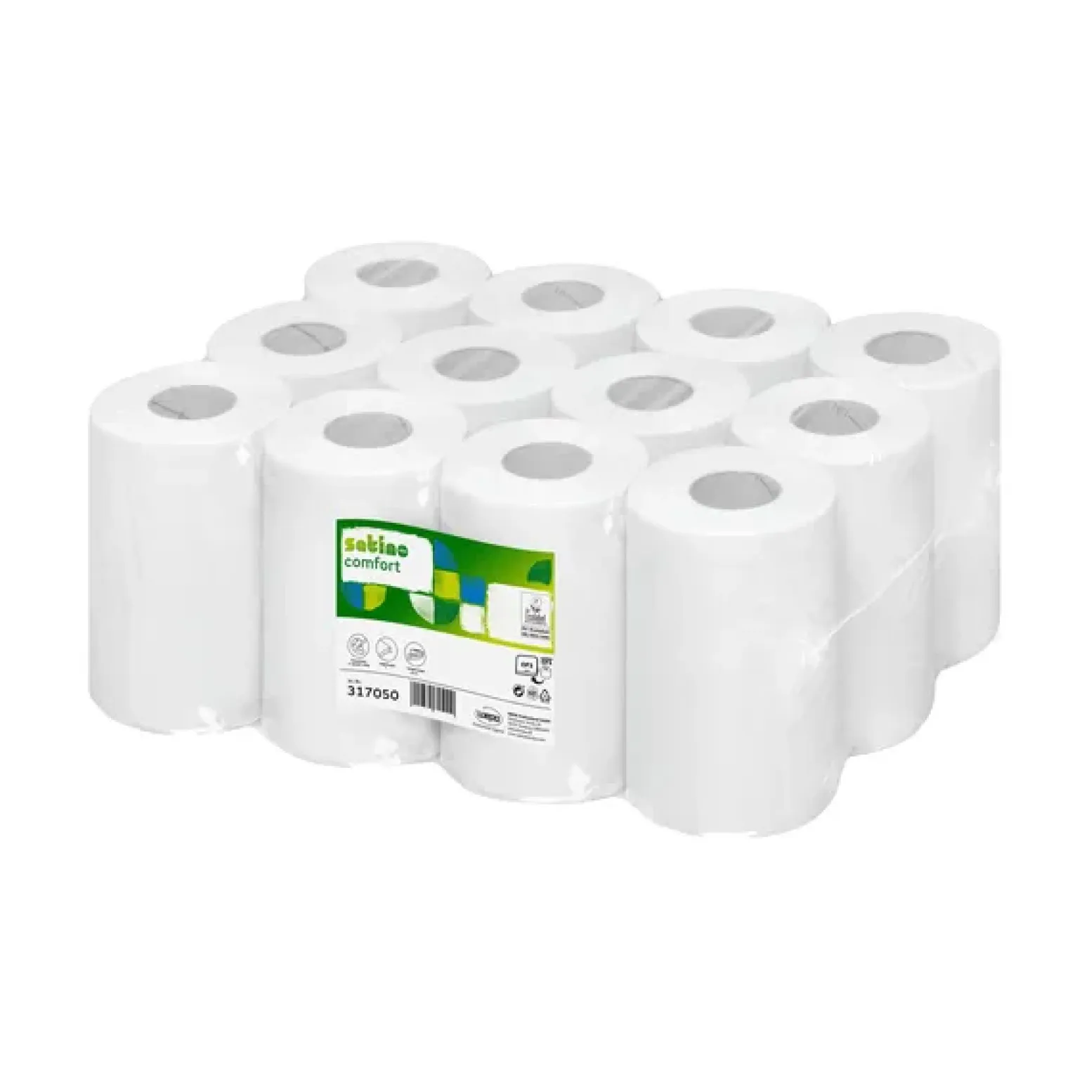 Satino CF1 poetsrol mini 1lgs (12x 120m)