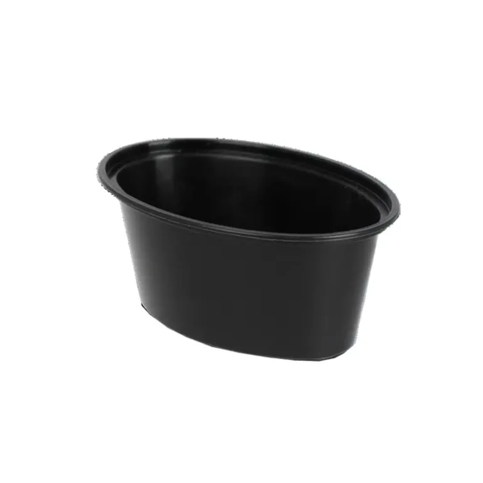 Sausbakje Ovaal Zwart 88 mm (50x 75ml)