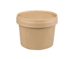 Soepbeker + Deksel FSC Kraft 236ml (25 stuks)