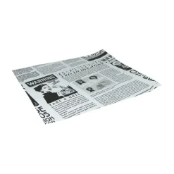 Vetvrij papier 33×30 cm krant wit (2000 stuks)
